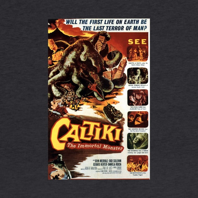 Classic Horror Movie Poster - Caltiki by Starbase79